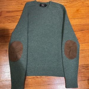 RRL Ralph Lauren Green Wool Sweater Small Vintage